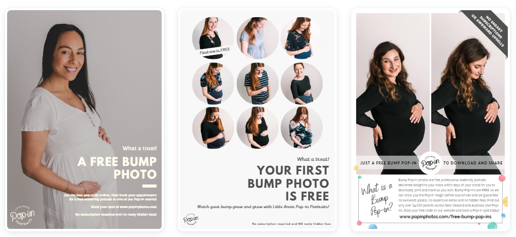 Packaged & Sent Pop-in Posters (for photographers)